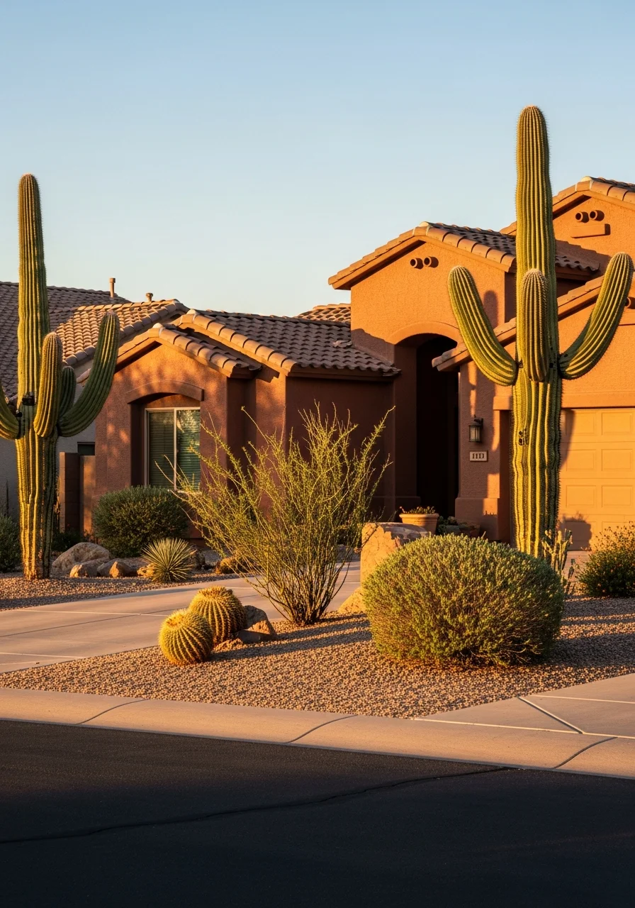 Fountain Hills home exterior showing community architectural style and maintained grounds.