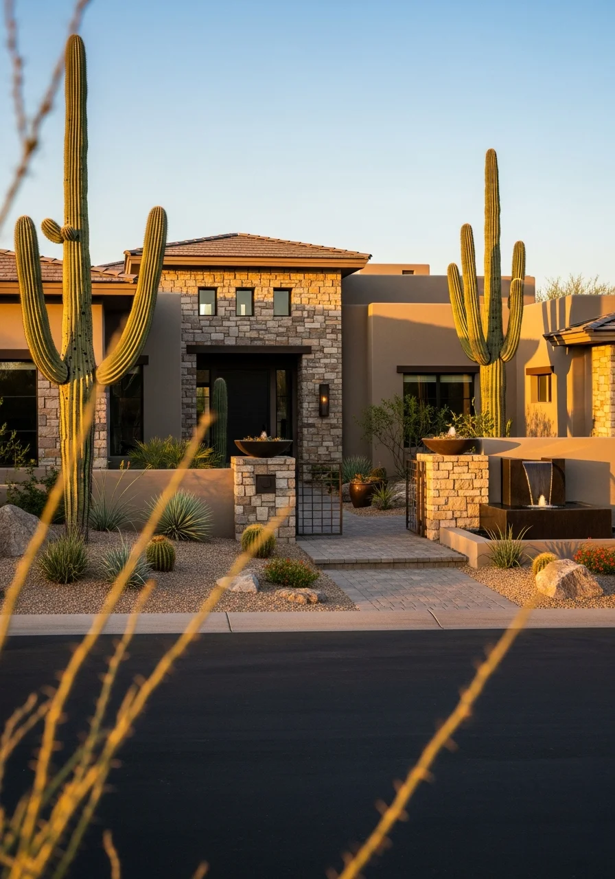 Paradise Valley residential property showing upscale design and manicured outdoor space.